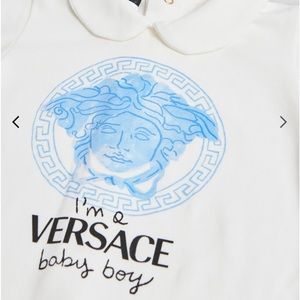 Baby Versace onesie. 6-9 months. Long sleeve